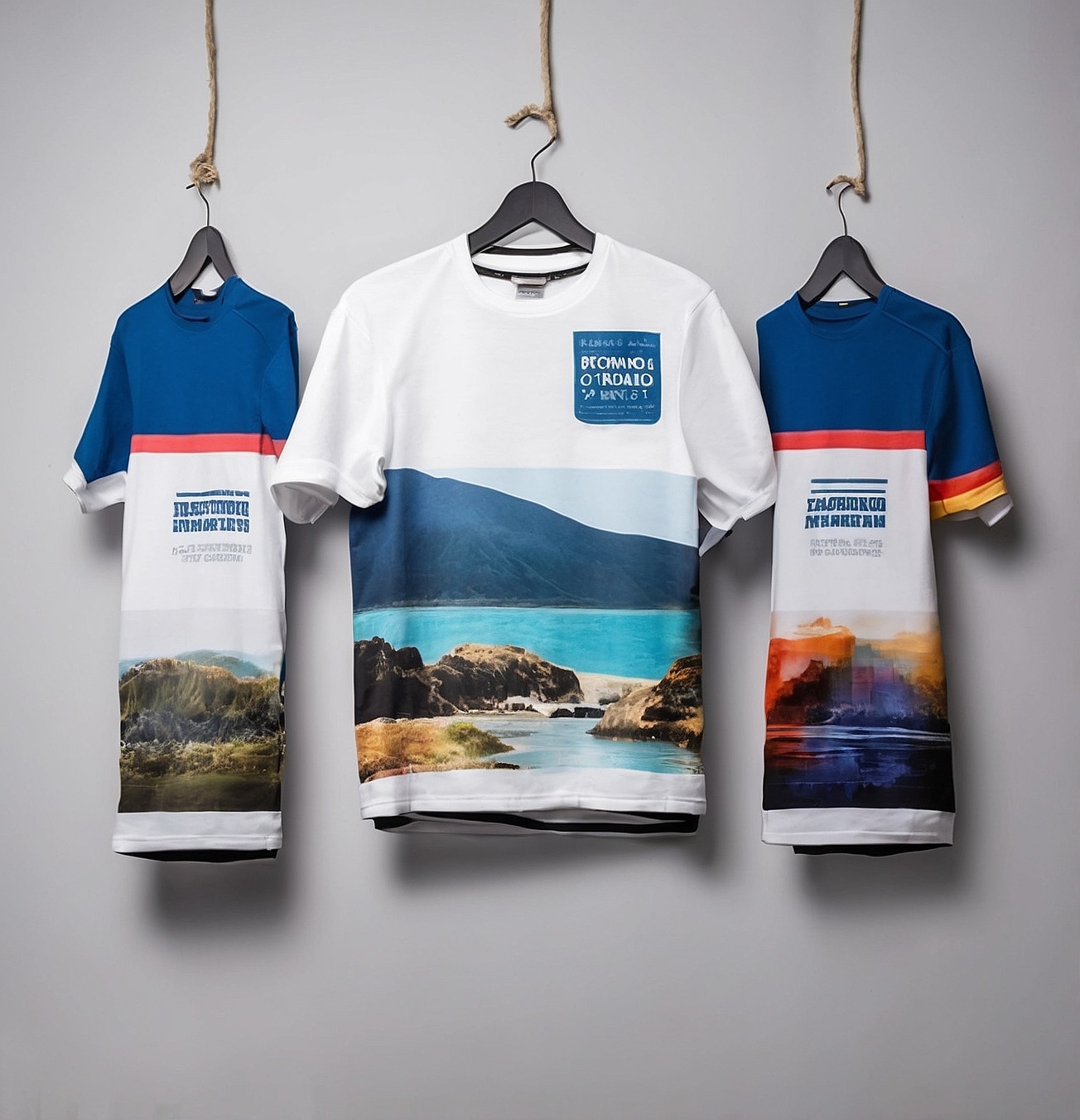 Impresión creativa en camiseta.